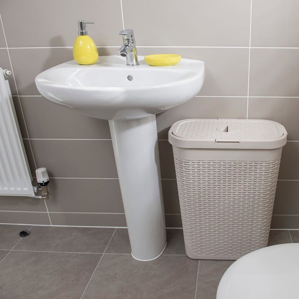 Cesto per biancheria Calico beige, 40 l - Addis-image-3