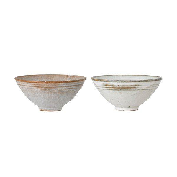 Set di 2 ciotole in gres, ø 18 cm Masami - Bloomingville