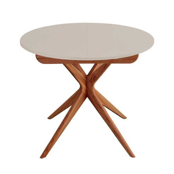 Tavolo da pranzo rotondo allungabile con estensione ø 90 cm Jubi – Ragaba