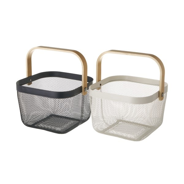 Cestini in metallo con set di 2 pezzi - Casa Selección