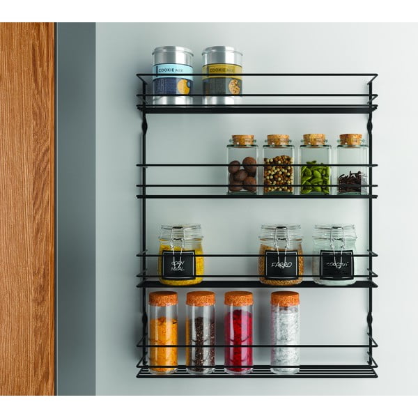 Organizer per spezie da parete in acciaio inox – Metaltex-image-1