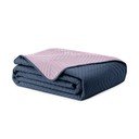 Copriletto rosa/grigio scuro in microfibra con rivestimento trapuntato 220x240 cm Softa – Restilo