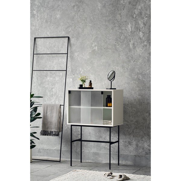 Vetrina greige con porte scorrevoli 70x109x40 cm Lekko – noo.ma-image-1