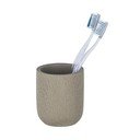 Tazza di cemento grigio-marrone per spazzolini da denti - Wenko