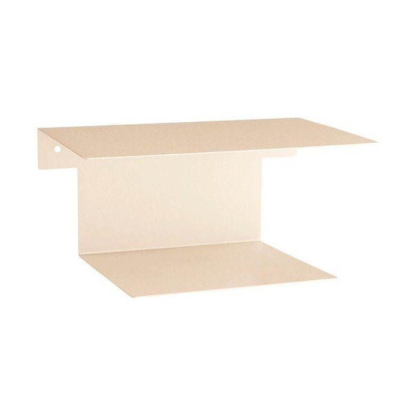Comodino beige in acciaio da parete/con ripiani Broom – Ellos Home