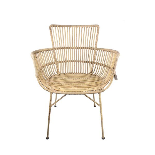 Poltrona da esterno di colore naturale in rattan – Ego Dekor-image-2