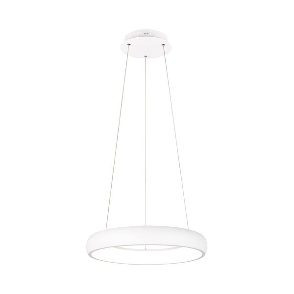 Lampadario bianco a LED dimmerabile con paralume in metallo ø 46 cm Cardona - Trio-image-2