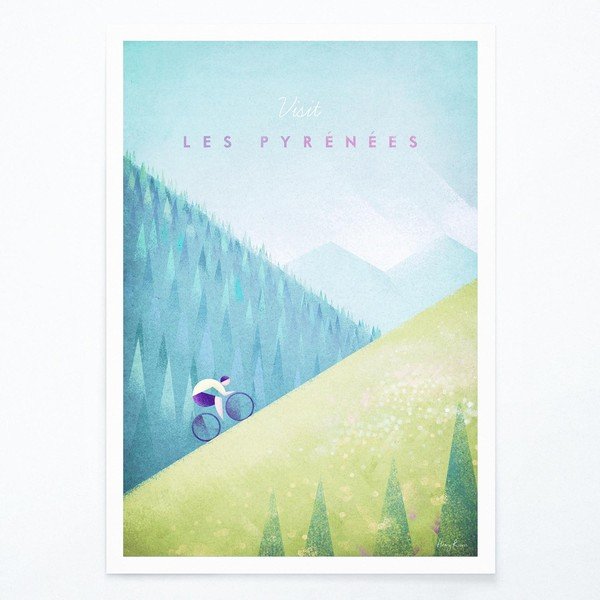 Poster , A2 Les Pyrenees - Travelposter
