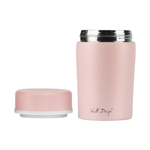 Termos da viaggio rosa per il pranzo Fuori, 500 ml - Vialli Design-image-3