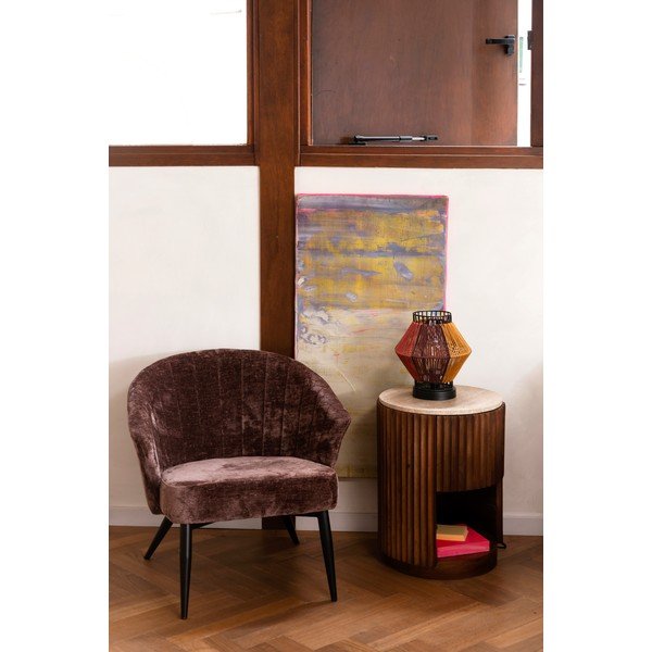 Poltrona viola Georgia – Dutchbone-image-1