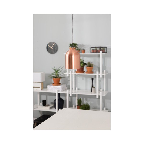 Lampada a sospensione in nero e oro con paralume in metallo ø 12 cm Marvel - Zuiver-image-1