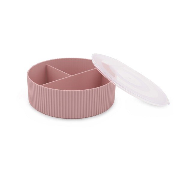 Organizer da bagno in plastica rosa per cosmetici - Mioli Decor-image-2