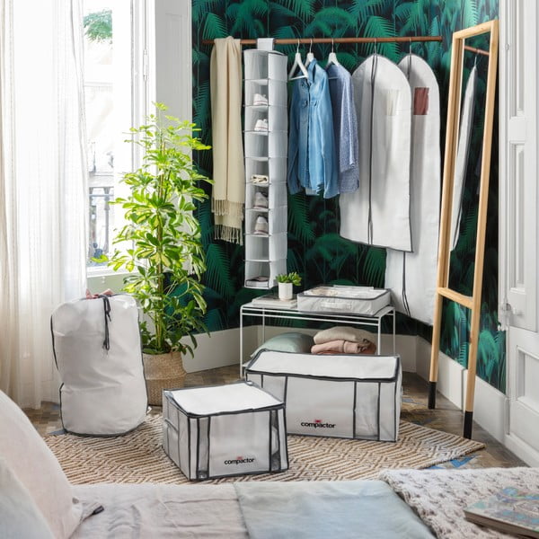Organizer per vestiti sottovuoto/rinforzato in tessuto 65x45x26,5 cm Life – Compactor-image-1