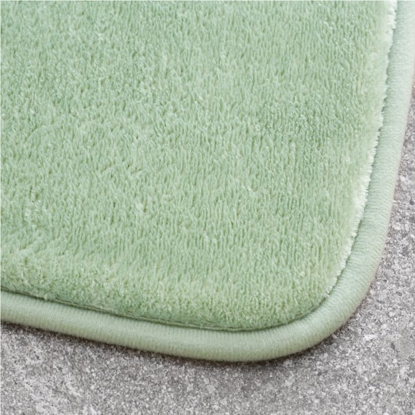 Set di tappetini per il bagno verde chiaro in memory foam 2 pz per WC 50x80 cm Anti-Bacterial – Catherine Lansfield-image-2