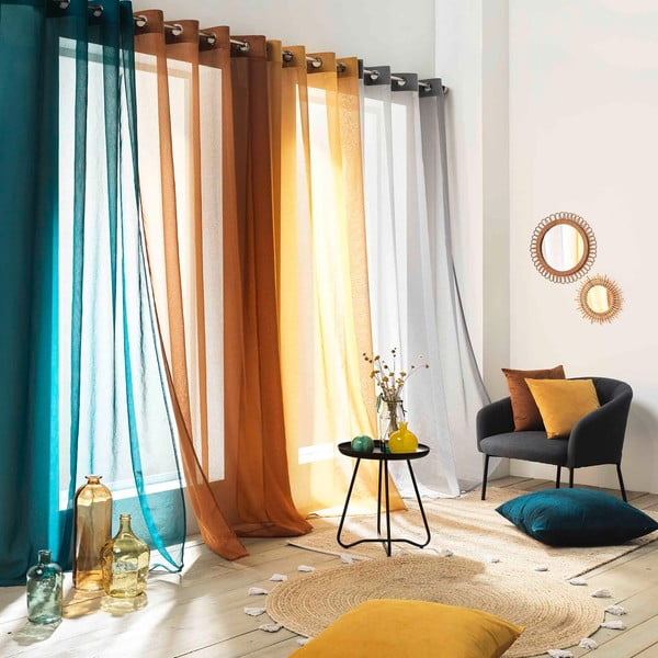 Tenda in voile crema 140x240 cm Casual - douceur d'intérieur-image-4