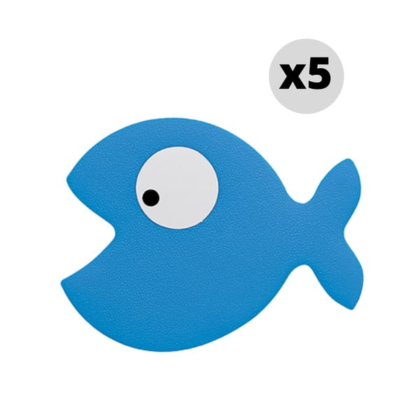 Set di tappetini antiscivolo per bambini 5 pz per la vasca 10x13 cm Hungry – Spirella-image-2