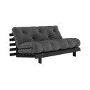 Divano letto grigio scuro 160 cm Roots Black Night - Karup Design