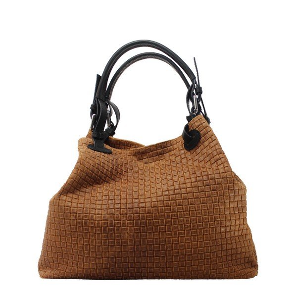 Borsa in pelle marrone cognac Tessa - Chicca Borse-image-3