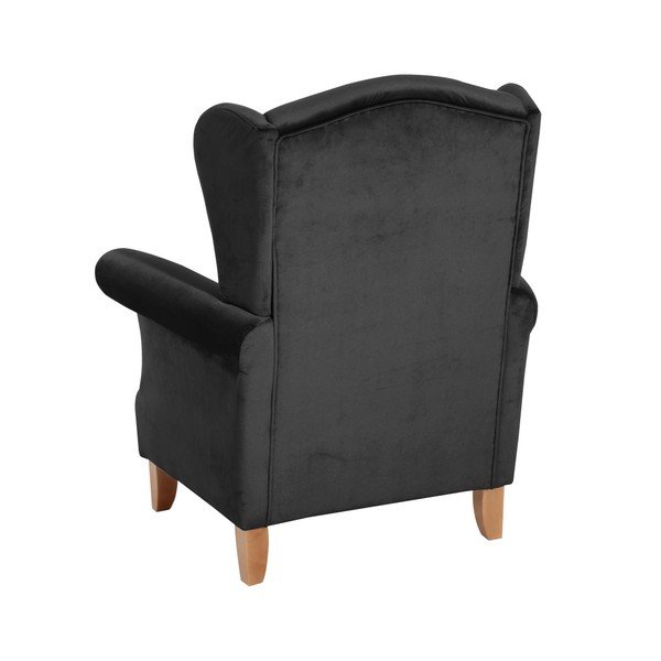 Poltrona in velluto nero Verita Velvet - Max Winzer-image-2