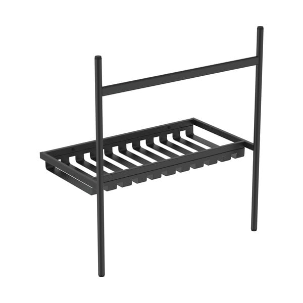 Scaffale in metallo nero da sotto il lavabo 76x84 cm Conca - Ideal Standard