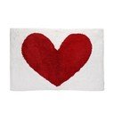 Tappetino per il bagno rosso/bianco 50x80 cm Heart – Rex London