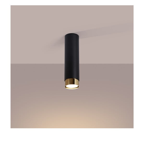 Plafoniera nera/dorata Crown – Sollux-image-1