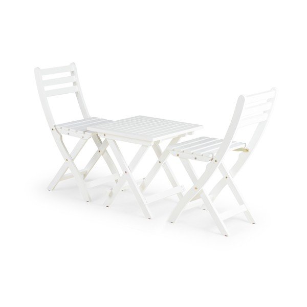 Set da pranzo da giardino bianco per 2 persone Siena, 50 x 50 cm - Bonami Essentials