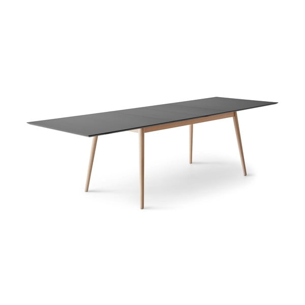 Tavolo da pranzo estensibile con piano nero e pannello extra 100x210 cm Meza - Hammel Furniture-image-1