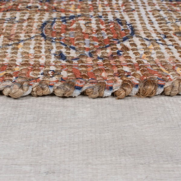 Tappeto di colore naturale in misto iuta tessuto a mano 80x150 cm Miley – Flair Rugs-image-4
