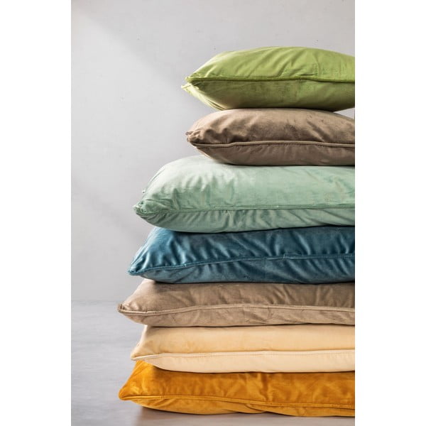 Cuscino rosa vellutato, 45 x 45 cm - Tiseco Home Studio-image-1