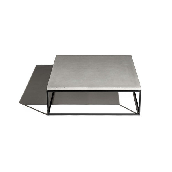 Tavolino in cemento, 100 x 100 cm Perspective - Lyon Béton-image-2