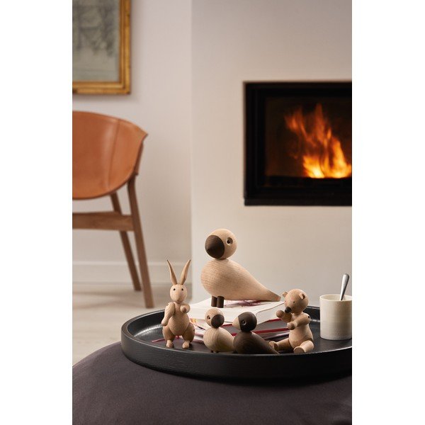 Statuetta in legno di quercia Songbird Alfred - Kay Bojesen Denmark-image-3