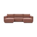 Divano angolare rosa (a U) Nihad structural - Bobochic Paris