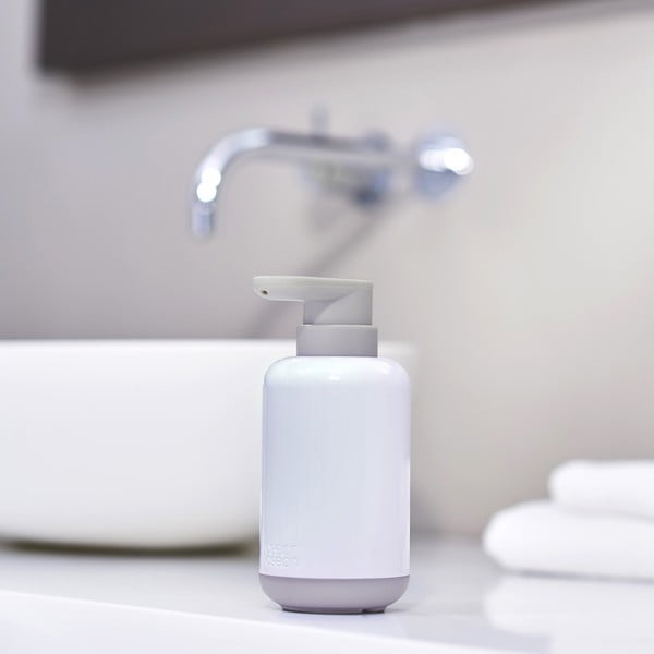 Dispenser di sapone in plastica bianca 300 ml Duo - Joseph Joseph-image-1