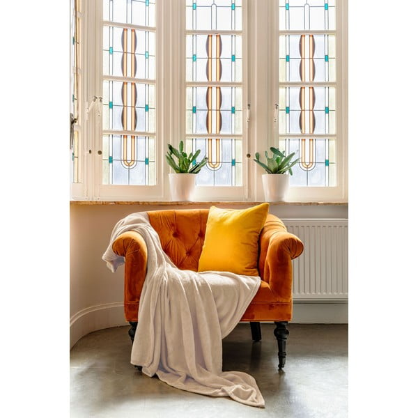 Coperta in micropile beige, 220 x 240 cm - Tiseco Home Studio-image-1