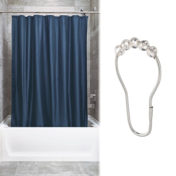 Set di 12 ganci per tenda da doccia - iDesign-image-1
