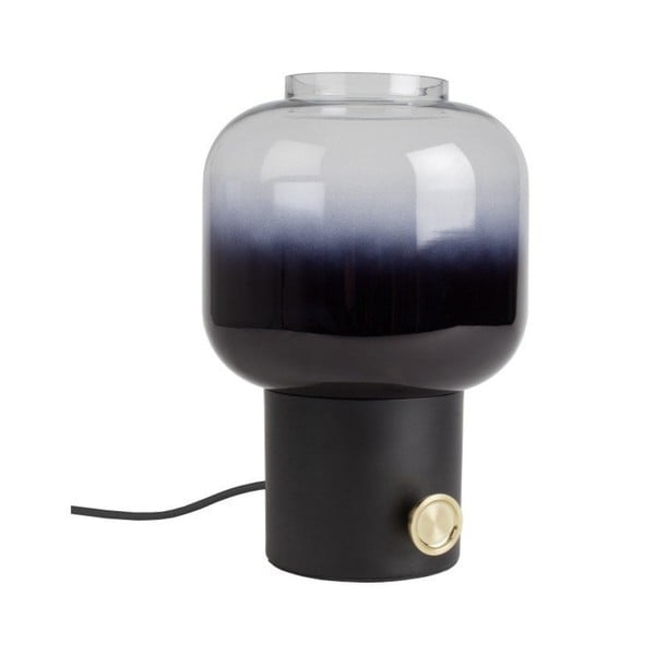 Lampada da tavolo nera con paralume in vetro con intensità regolabile (altezza totale 29,5 cm) Moody – Zuiver