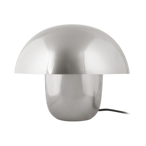 Lampada da tavolo in argento con paralume in metallo (altezza 35 cm) Fat Mushroom - Leitmotiv