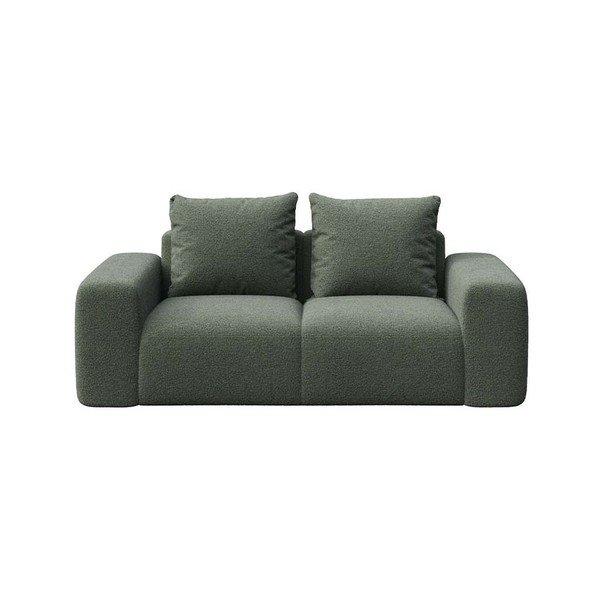 Divano verde rivestito in bouclé 212 cm Monce – Rodier