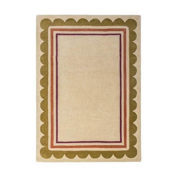 Tappeto di colore naturale in lana tessuto a mano 120x170 cm Lois – Flair Rugs