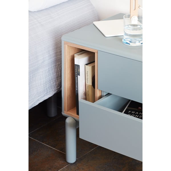 Comodino grigio-blu Corvo - Teulat-image-3