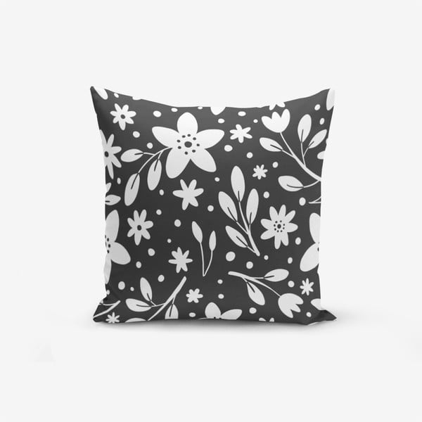 Federa in misto cotone Fume Background Flower Modern, 45 x 45 cm - Minimalist Cushion Covers