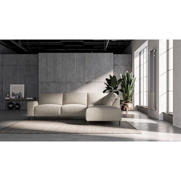 Divano angolare grigio e beige , angolo destro Tendo - Ghado-image-1