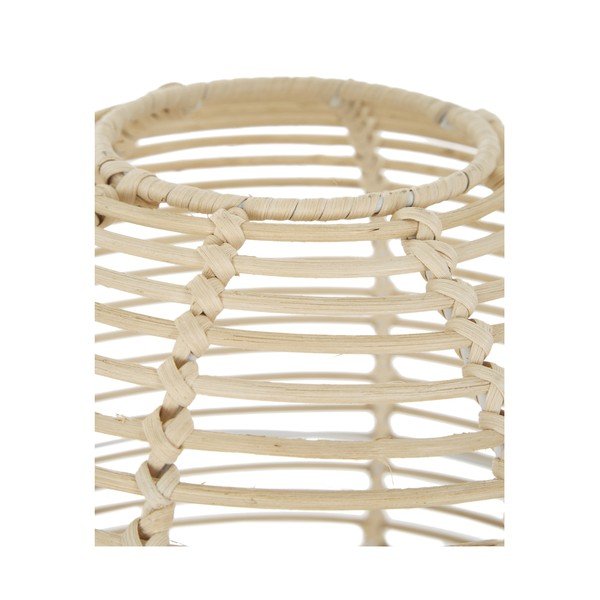 Lampada da tavolo nera con paralume in rattan, altezza 38 cm Wasa - Westwing Collection-image-2
