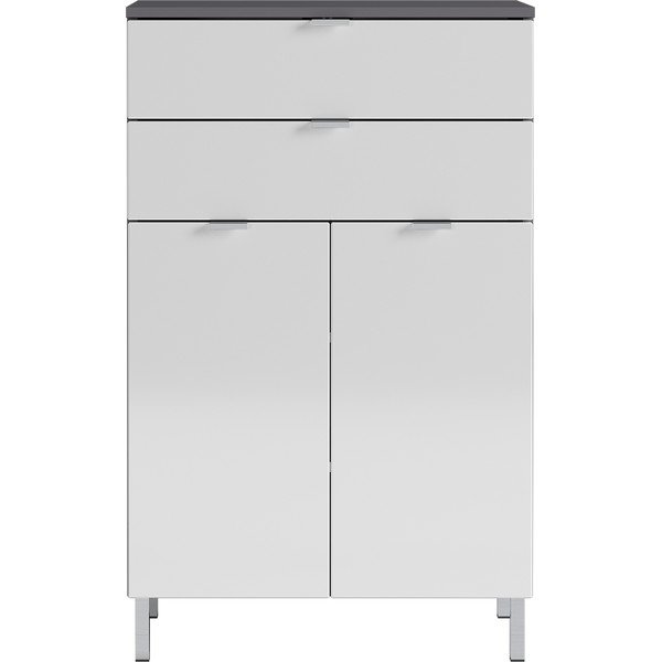 Mobile bagno alto bianco-grigio 60x97 cm Mauresa - Germania-image-1