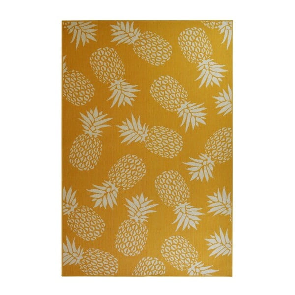 Tappeto giallo per esterni , 133 x 190 cm Ananas - Floorita