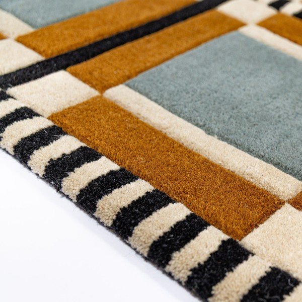 Tappeto in lana tessuto a mano 140x200 cm Quadro Wool – Flair Rugs-image-4