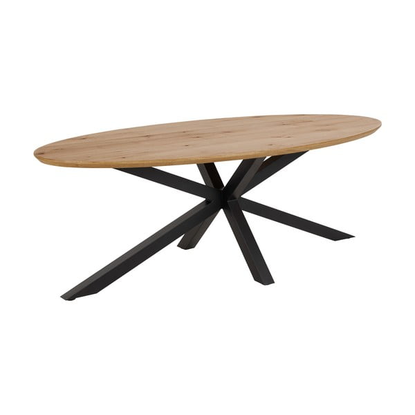 Tavolo da pranzo con piano effetto rovere 100x220 cm Heaven - Actona-image-3