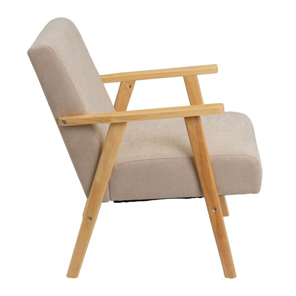 Poltrona beige con rivestimento in ciniglia Vintage – Casa Selección-image-3