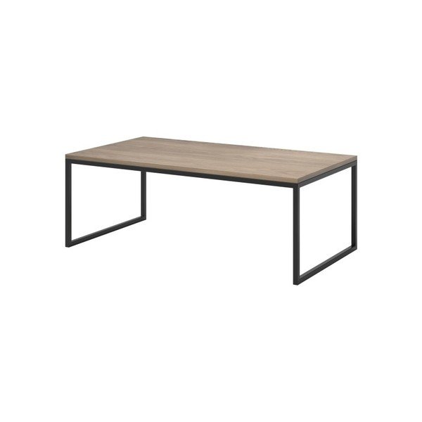 Tavolino beige con gambe Eco nere - MESONICA